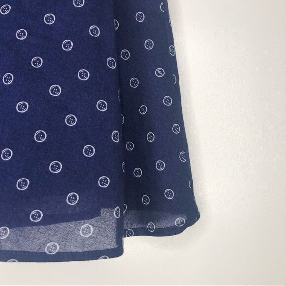 Lilly Pulitzer Charleston Flounce Mini Skirt A Little Unbuttoned Navy Blue 6 NWT - Picture 3 of 8